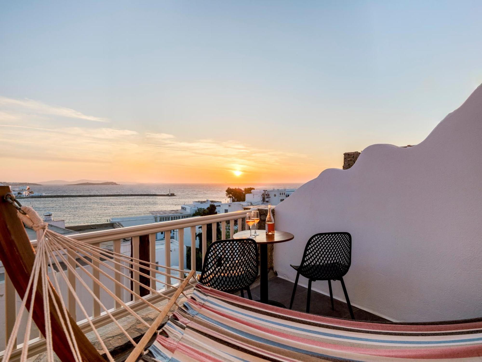Yalos Hotel Sunset View Mykonos Town Private Rooms المظهر الخارجي الصورة